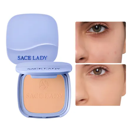 Sace Lady Base De Maquillaje Polvo Compacto Fijador Matte Spf 30 Pa+++ Tono C03 Morena 9.5g Resistente Al Agua Larga Duración Control De La Grasa Y Acabado Mate Impecable