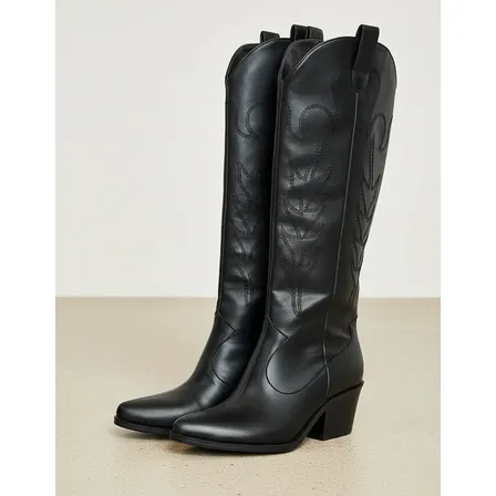 Bota Feminina Texana Country Preta