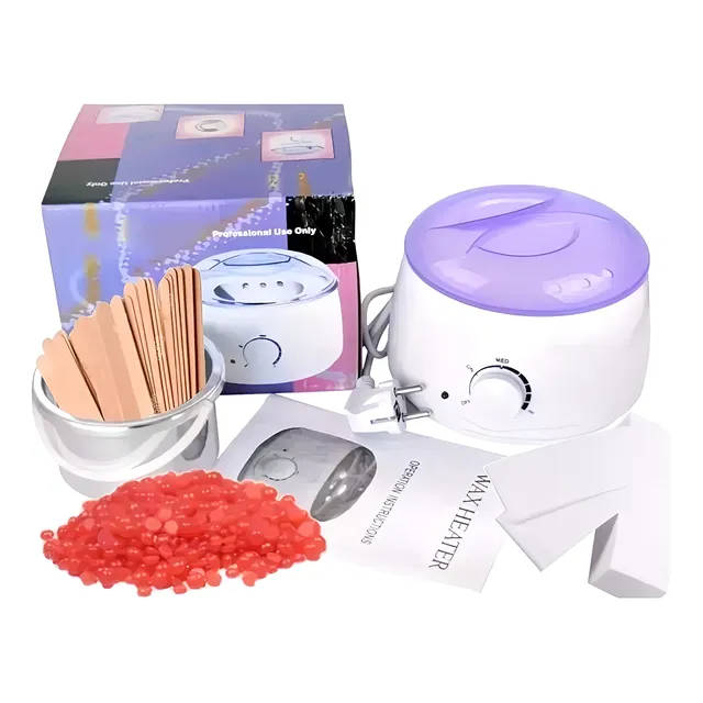 Olla Depilatoria + 500gr Cera + 100 Bandas + 20 Aplicadores