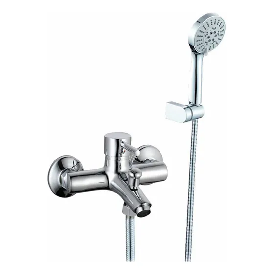 Ducha Exterior Con Volante Palito Con Telefono, Flexible Y S