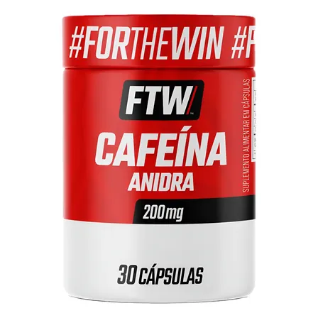 Cafeína Anidra 200mg 30 Cápsulas - Ftw Sem Sabor