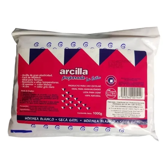 Arcilla Preparada De 1000gr La Stick Lista Para Usar