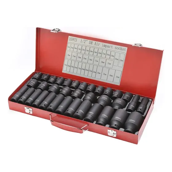 Juego De Dados Hexagonal Milimétricos De Impacto 35 Piezas