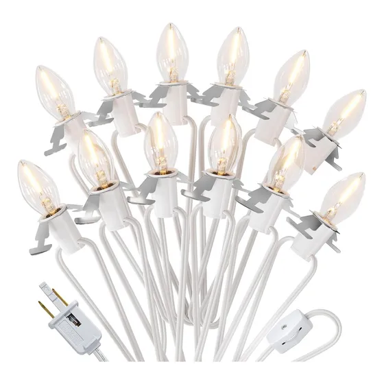 Suraielec 21 Ft Luces De Aldea Navideña, Cable De Accesorios