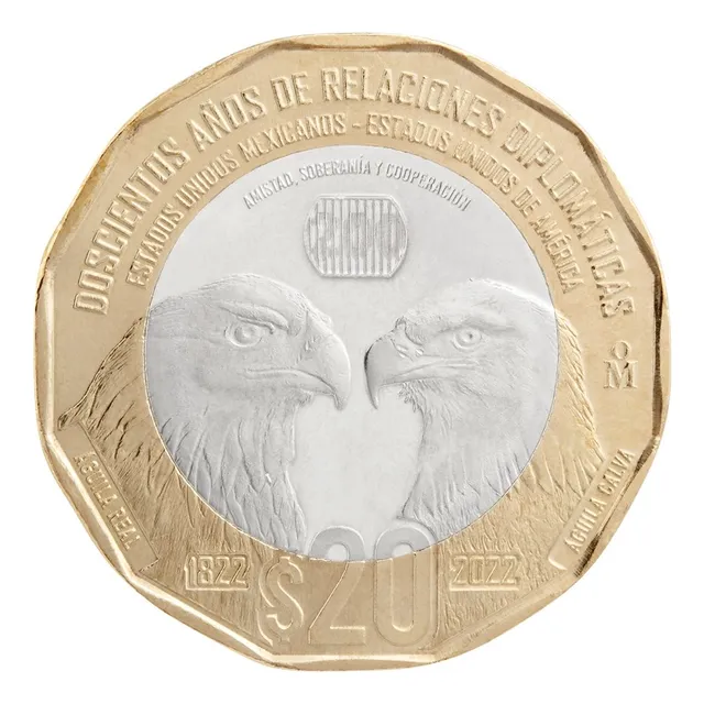 20 Pesos Bicentenario De Las Relaciones Diplomáticas Unc