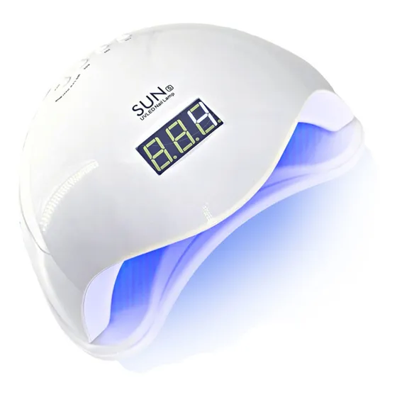 Cabine Sun Led/uv Sun5 Bivolt Unhas Profissional Seca Gel Cor Branco 110V/220V