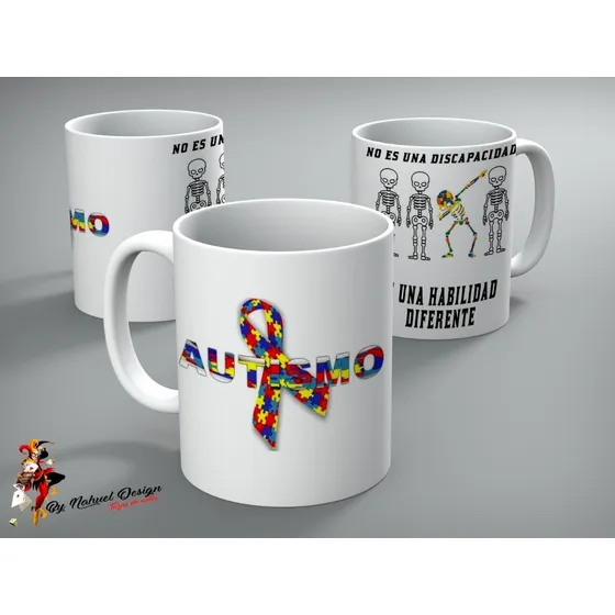 Taza De Ceramica Autismo Taza Conmemorativa