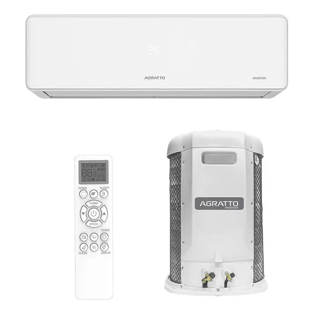 Ar Condicionado Hiwall Agratto Inverter Fittop 18k Frio 220v Cor Branco
