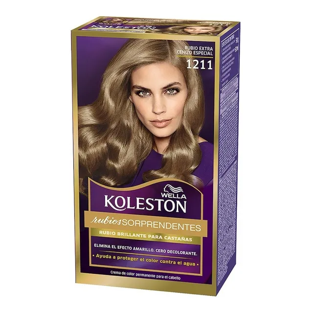 Tinte Permanente Koleston 1211 Rubio Extra Cenizo Especial