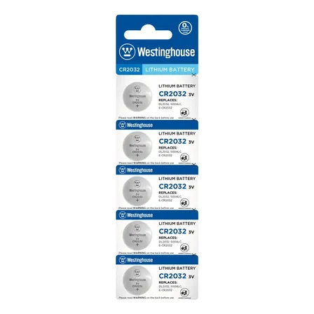 Pack 5 Pilas Cr2032 Tipo Botón Westinghouse