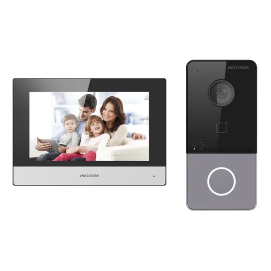 Kit Vídeo Portero Ip 2mp Wi-fi Ds-kis603-p Poe Ip65 Alarma