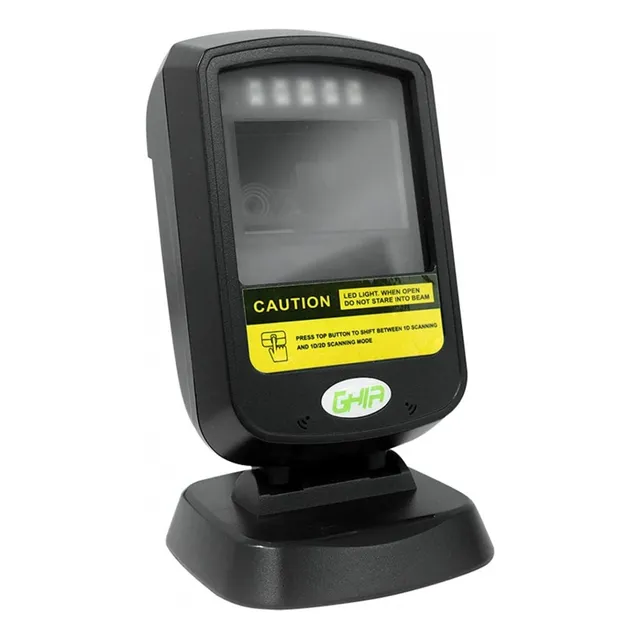 Lector De Codigo De Barras Ghia Omnidireccional Usb 2 Metros Color Negro