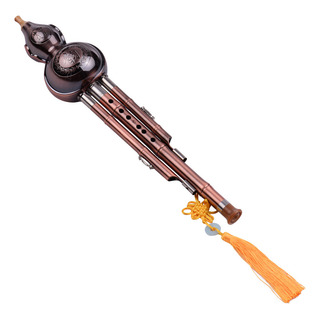 Flauta Hulusi Cucurbitácea Hulusi De 3 Tonos Con Forma De C, Flauta Hulusi Cucurbitácea Hulusi De 3 Tonos Con Forma De C,