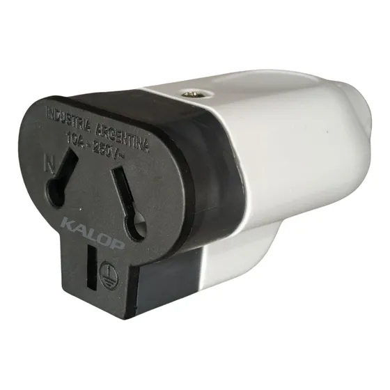 Ficha Kalop 10a Kh Hembra Negro O Blanco Alargue Pack X50