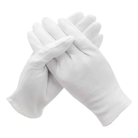 Guantes Tela Stretch Blancos Pack 3 Pares