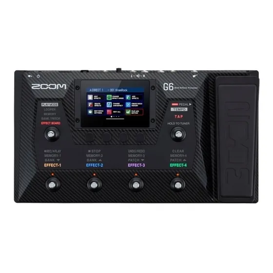 Pedal de efecto Zoom G6 negro