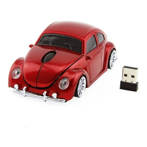Accesorio Volkswagen Mouse Inalambrico Rojo