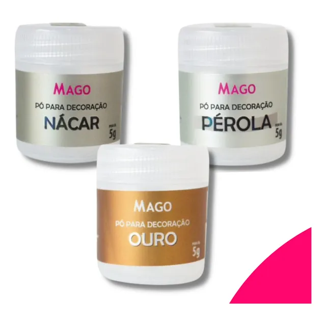 Corante Pó Glitter Decoração Brilhante Para Confeitaria Bolo