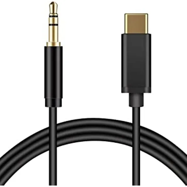 Tipo C A Cable De Audio Estéreo Auxiliar Macho 3,5mm Clic