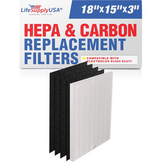 Juego De Filtros De Repuesto (1 Hepa 4 Filtros De Carbono) C Juego De Filtros De Repuesto (1 Hepa 4 Filtros De Carbono) C