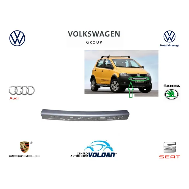 Embellecedor Mataburro Parachoq Delt Vw Crossfox 07-08 Orig