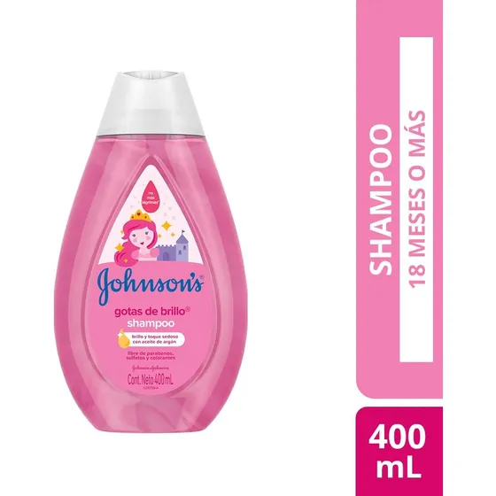 Shampoo Johnson's® baby Gotas De Brillo Sin Colorantes 400ml
