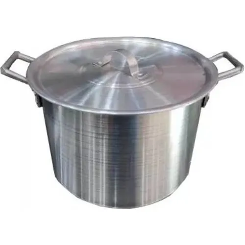 Olla De Aluminio Sopera Con Tapa De 65 Lts