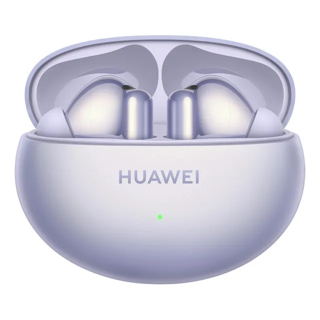Fone De Ouvido Sem Fio Huawei Freebuds 6i Anc Dinâmico Inteligente 3.0 Graves Potentes Até 35 Horas De Bateria Fone Bluetooth Roxo Lilás