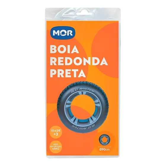 Boia Inflável Redonda Preta 90cm 1813 - Mor