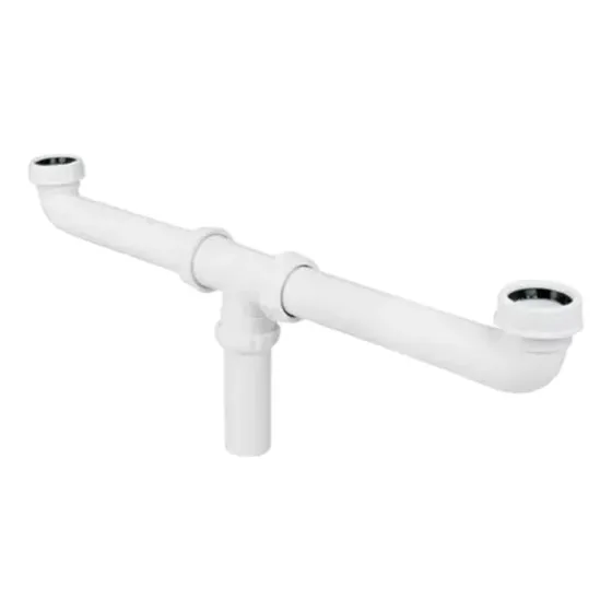 Sifon Colector Doble Para Lavaplato Plastico