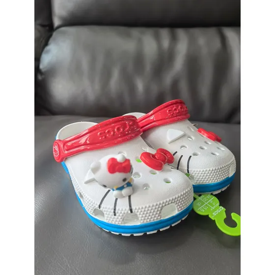 Zapatos De Playa Antideslizantes Hello Kitty Crocs Con Suela