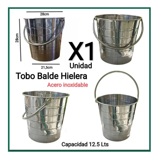 Hielera Tobo De Acero Inoxidable (12.5 Litros)