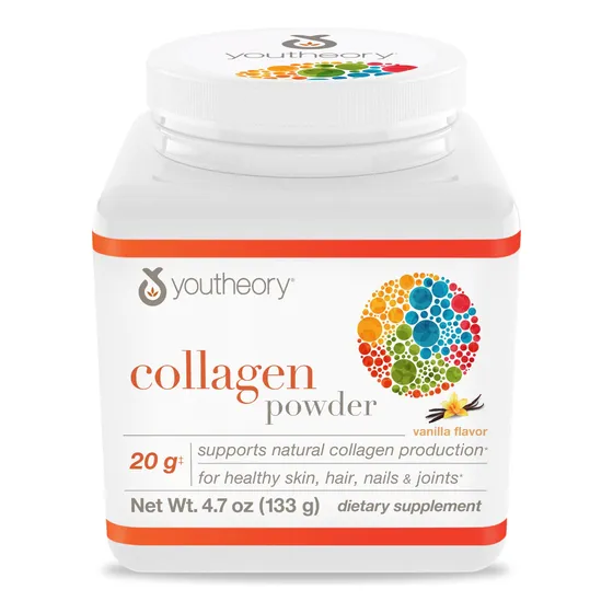 Colágeno En Polvo Youtheory Premium Con Vitamina C Y Biotina