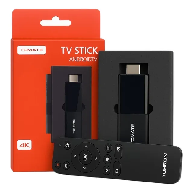 Smart Tv Android Stick Full Hd Tomate Cor Preto Tv Stick