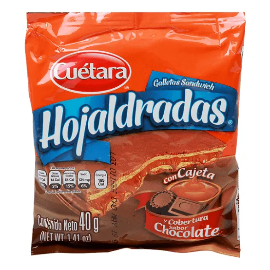 Galleta Cuétara Hojaldradas 40 Gr Cajeta/ Choc Cj 100 Piezas