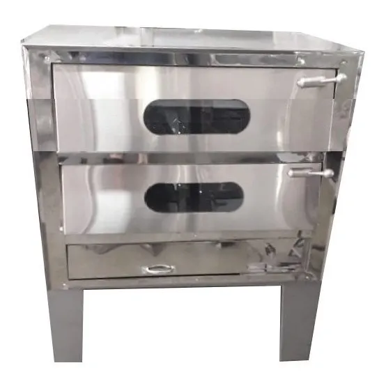 Horno Panadero 2 Cámaras Puerta En Vidrio Y Termometro