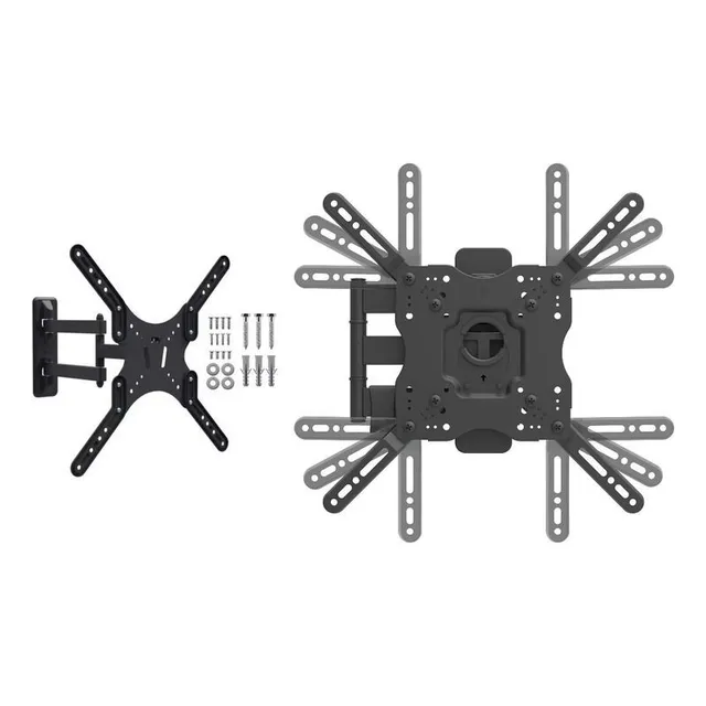 Soporte Universal Para Smart Tv Hasta 55 Tacos Y Tornillos Color Negro