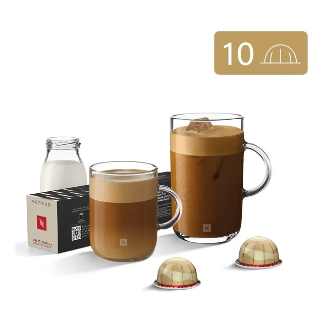 10 Cápsulas Nespresso Vertuo Americano Vainilla Descafeinado
