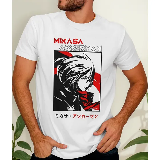Playera Anime Attack On Titan Mikasa Ackerman #19