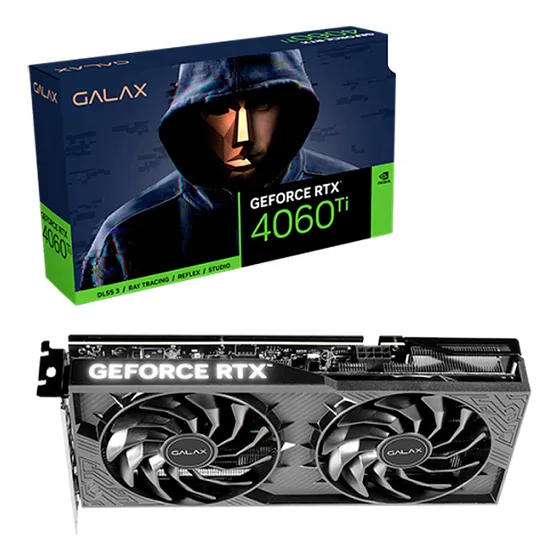 Placa De Vídeo Galax Geforce Rtx 4060 Ti Dual 8gb Gddr6x