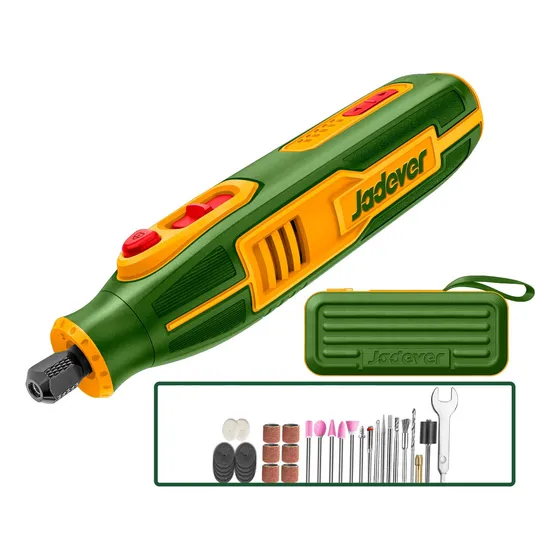 Mini Torno Recargable Con Accesorios Jadever Frecuencia 50/60