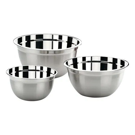 Conjunto De Tigelas Brinox Suprema 3 Peças Aço Inox