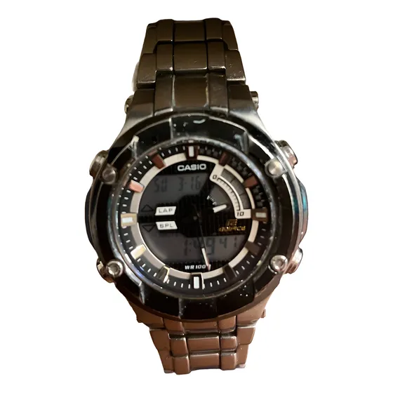 Casio, Edifice 4380 Efx - 700 Plateado Gris Negro