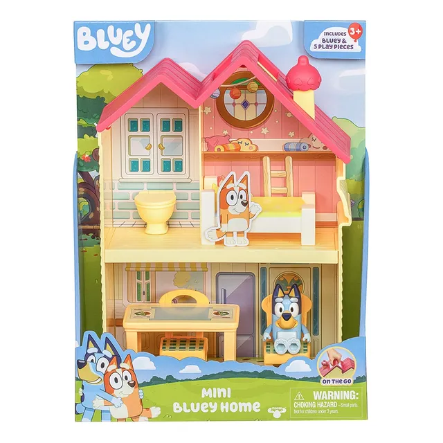 Bluey Mini Casa Familiar 2 Pisos Acc Fig Int 17614 Disney Jr