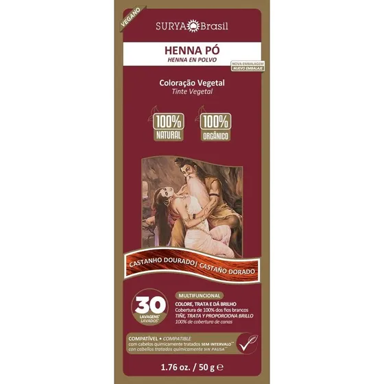 Surya Tinta Polvo 50 Ml Castaño Dorado