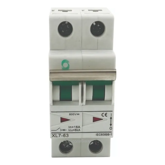 Disjuntor Dc Cc 16a 20a 25a 32a 40a 63a - Solar Fotovoltaico