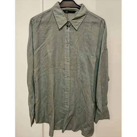 Camisa De Lino Zara