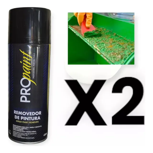 Spray Removedor Tumba Pintura 450 Ml  Pro Paint Pack 2 Latas