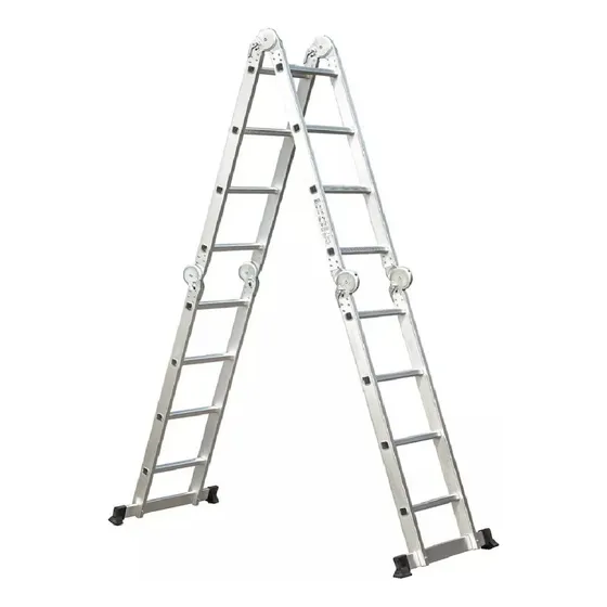 Escalera Andamio De Aluminio Multifunción 4.7m 16 Escalones