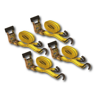 Hfs(r) Sujetador Con Matraca Correa De Amarre 4.5m 4 Pzas Color Amarillo Hfs(r) Sujetador Con Matraca Correa De Amarre 4.5m 4 Pzas Color Amarillo